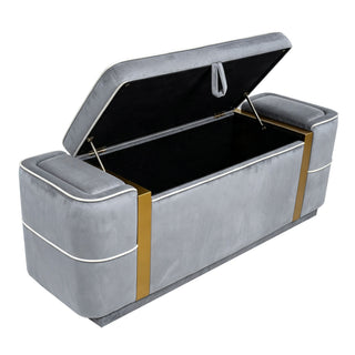 Storage Bench Upholstered Ottoman Bed End Bench With Lift Top Storage