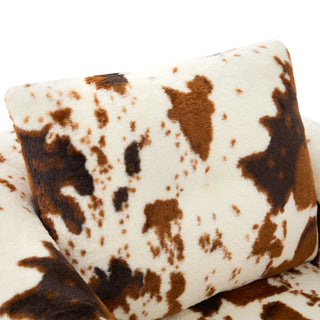 Modern Swivel Barrel Chair With Dual-Layer Cushion