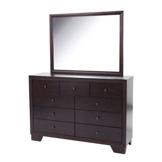 1 Piece Dresser With 9 Drawers - Brown