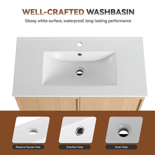 Floating Bathroom Vanity With Sink Combo