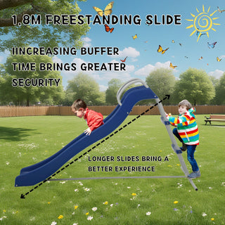 Xsl002 - Slide Indoor Freestanding Playground Equipment - Blue