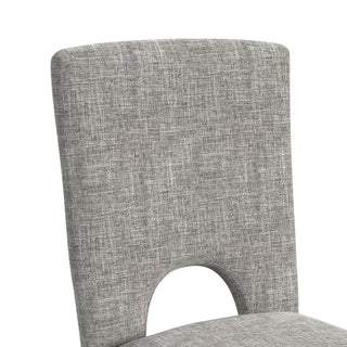 Oregon - Fabric Counter Side Chair (Set of 2) - Gray / Black