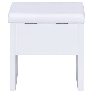 Walsh - Makeup Vanity Table With Mirror And Stool - White