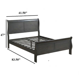 Louis Phillipe Sleigh Bed