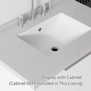 Basin Sink With 2" Thick Rim, Triple Faucet Holes, Sink Only
