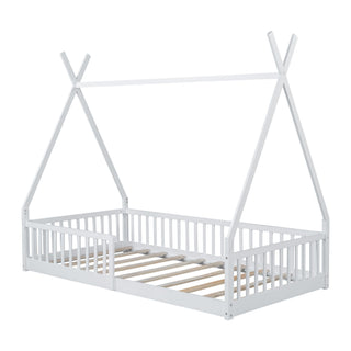 House Shaped Design Bed With Fence