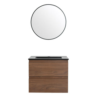 Wall Mounted Bathroom Vanity With Sink, 2 Soft Close Drawers