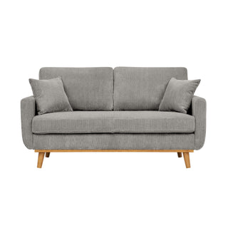 Upholstered Loveseat With Arms And Pillows