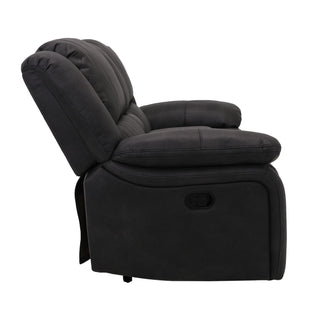 Reclining Console Loveseat - Black - Fabric