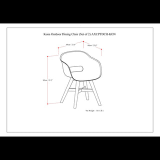 Kona - Outdoor Dining Chair In Plastic (Set of 2)