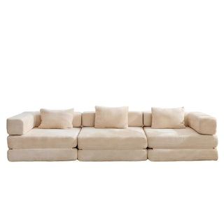 Convertible Floor Sofa Bed, Boneless Modular Sectional Sofa For Living Room