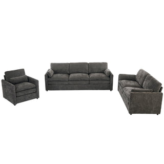 Cozy Upholstered Sofa Set For Living Room
