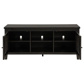 Sutter - 2 Door TV Stand With Mission Design - Dark Brown