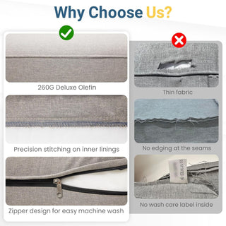 Modern All-Weather Patio Armchairs With Thick Cushions (Set of 2)