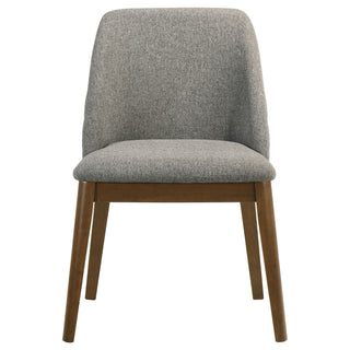 Hutchins - Dining Side Chair (Set of 2) - Gray / Brown
