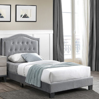 European Style Bed, Button Tufted Headboard