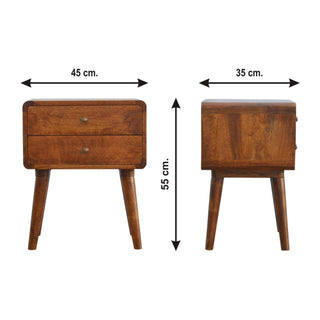 Curved Nightstand