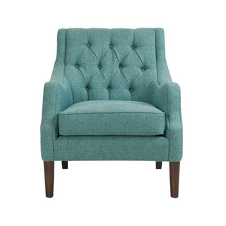 Qwen - Button Tufted Accent Chair With - Teal