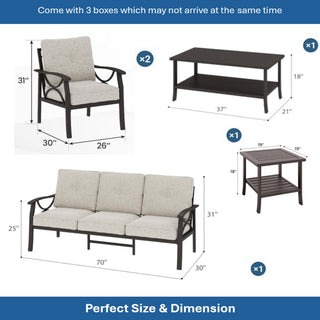Patio Furniture Set & Coffee Table For Backyard