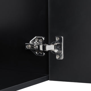 Modern Bathroom Vanity With Sink, Diamond Pattern Doors