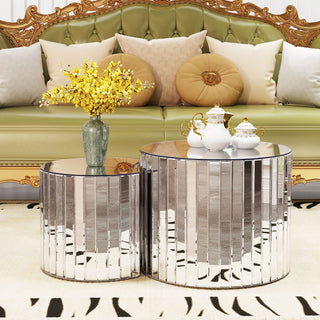 Coffee Table - Silver / Mirror