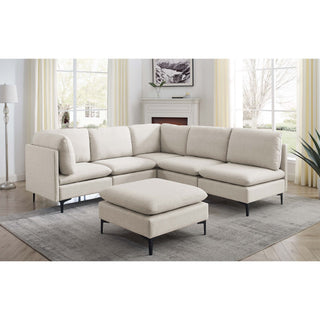 Upholstered Modular Sectional & Tall Legs