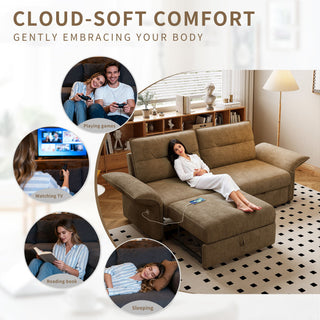 Sofa Bed With Convertible Design, Living Room Furniture