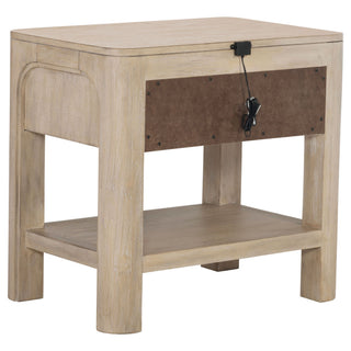 Flores - 1 Drawer Nightstand With Dual USB Ports - Mango Color