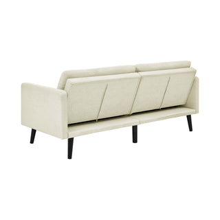Easy Convert Futon Sofa With Tufted Back And Seat