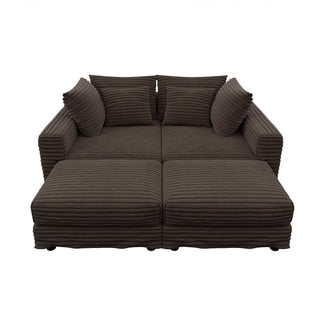 Modern Comfy Upholstered Sofa Cloud Couch & Deep Seat Couches
