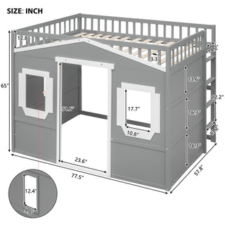 Elegant House Loft Bed With Ladder
