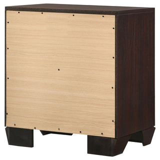 Copper - 2 Drawer Rectangular Nightstand