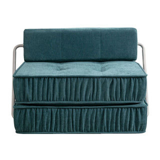 Folding Sofa With Removable Back Cushion, Convertible Futon Sleeper Chair