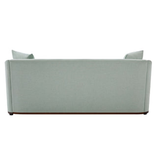 3 Seater Sofa With Wrap Around Armrests And Throw Pillows