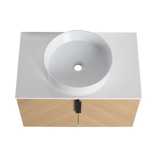 Wall Mounted Bathroom Vanity With Art Sink
