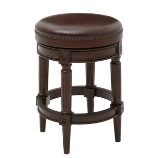 Rustic Elegance Backless Swivel Stool