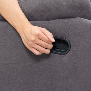 3 Piece Reclining Sofa Set With 150° Deep Recline, 3 Seat Couch, Loveseat & Single Recliner - Gray