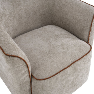 360° Swivel Accent Chair With Flared Arms