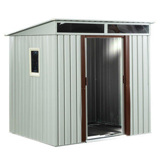 Outdoor Metal Storage Shed With Window