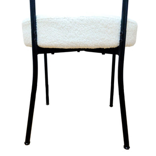 Mid-Century Modern Dining Chair With Curved Backrest