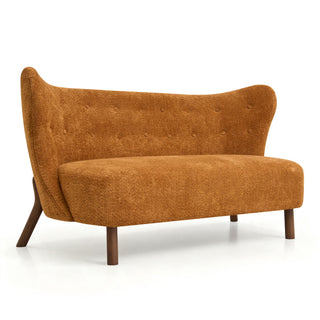 Nordic Chair Laid Back Loveseats With Curved Backres, No Armrests