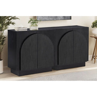 Modern Sideboard Buffet With Arched Cabinet Doors