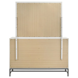 Taraval - 6 Drawer Dresser With Mirror - White