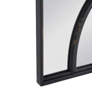 Rectangular Wooden Wall Mirror With Antique Frame, Vertical Or Horizontal Home Decor For Living Room (Set of 2)