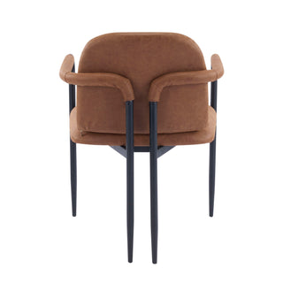 Modern Dining Chair Set With Durable Iron Frame And Comfortable Fabric Upholstery