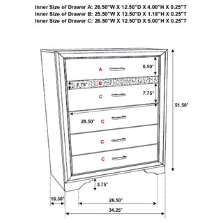 Annie - 5 Piece Bedroom Set