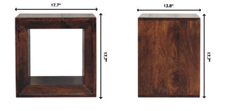 Solis - Open Side Table - Brown