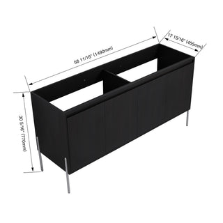 Freestanding Bathroom Vanity & Soft Close Cabinet Doors