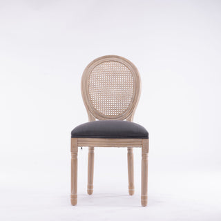 French Country Dining Chairs & Round Back (Set of 2)
