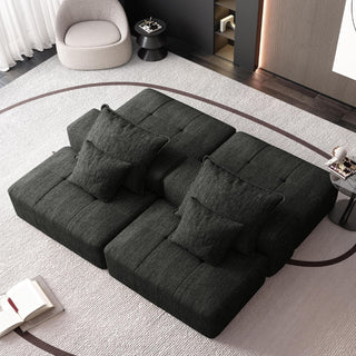 Modern Oversized Diy Combination Modular Sectional Sofa With Pillows